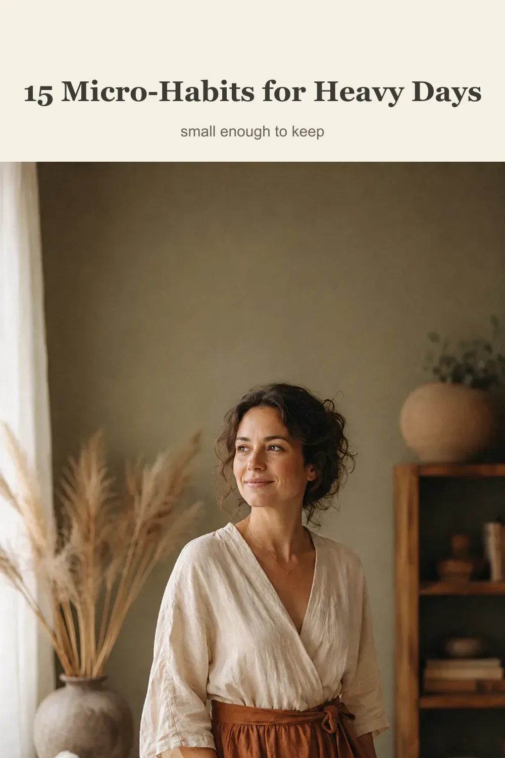15 tiny habits for days when everything feels heavy