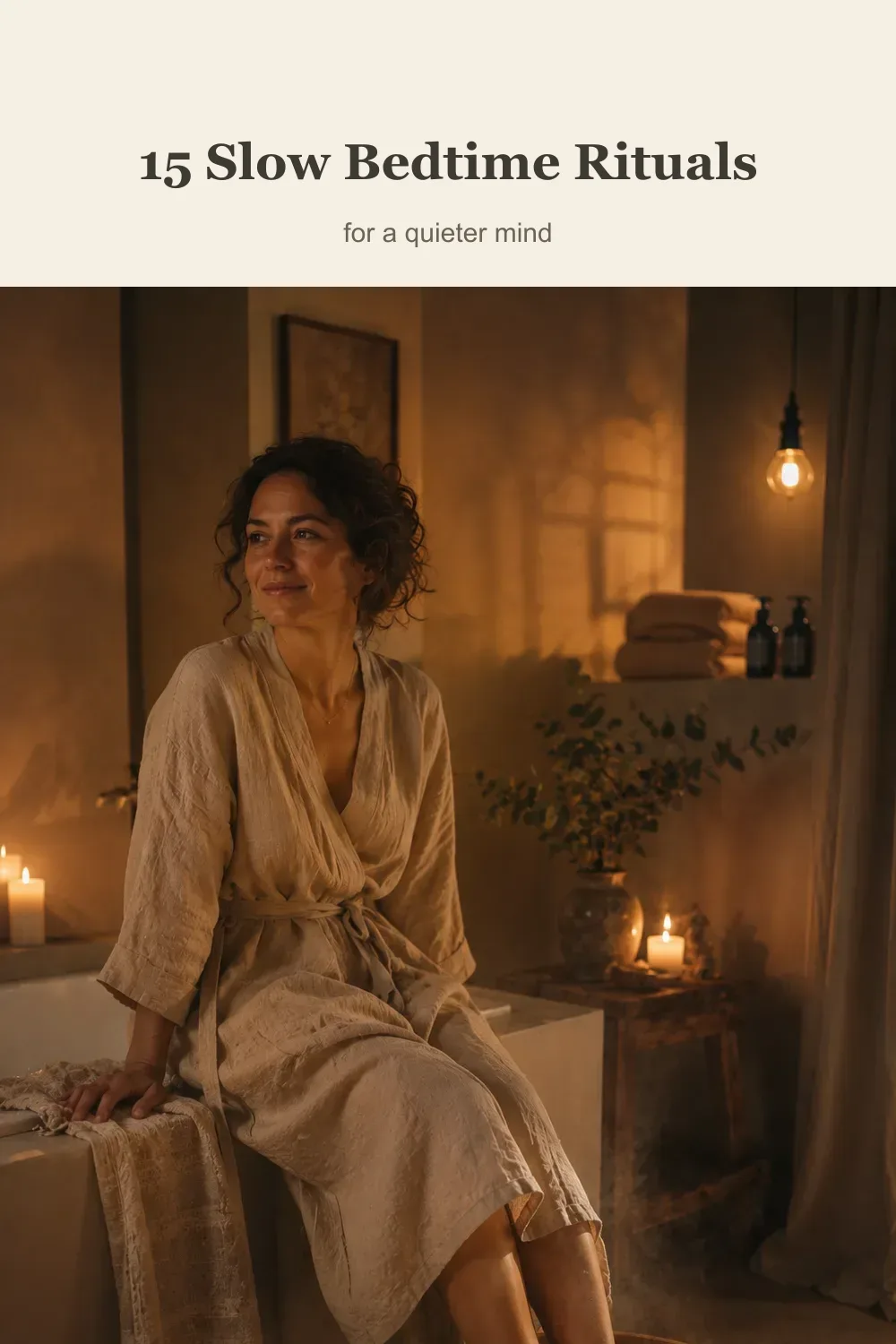 15 slow bedtime rituals for a quieter mind