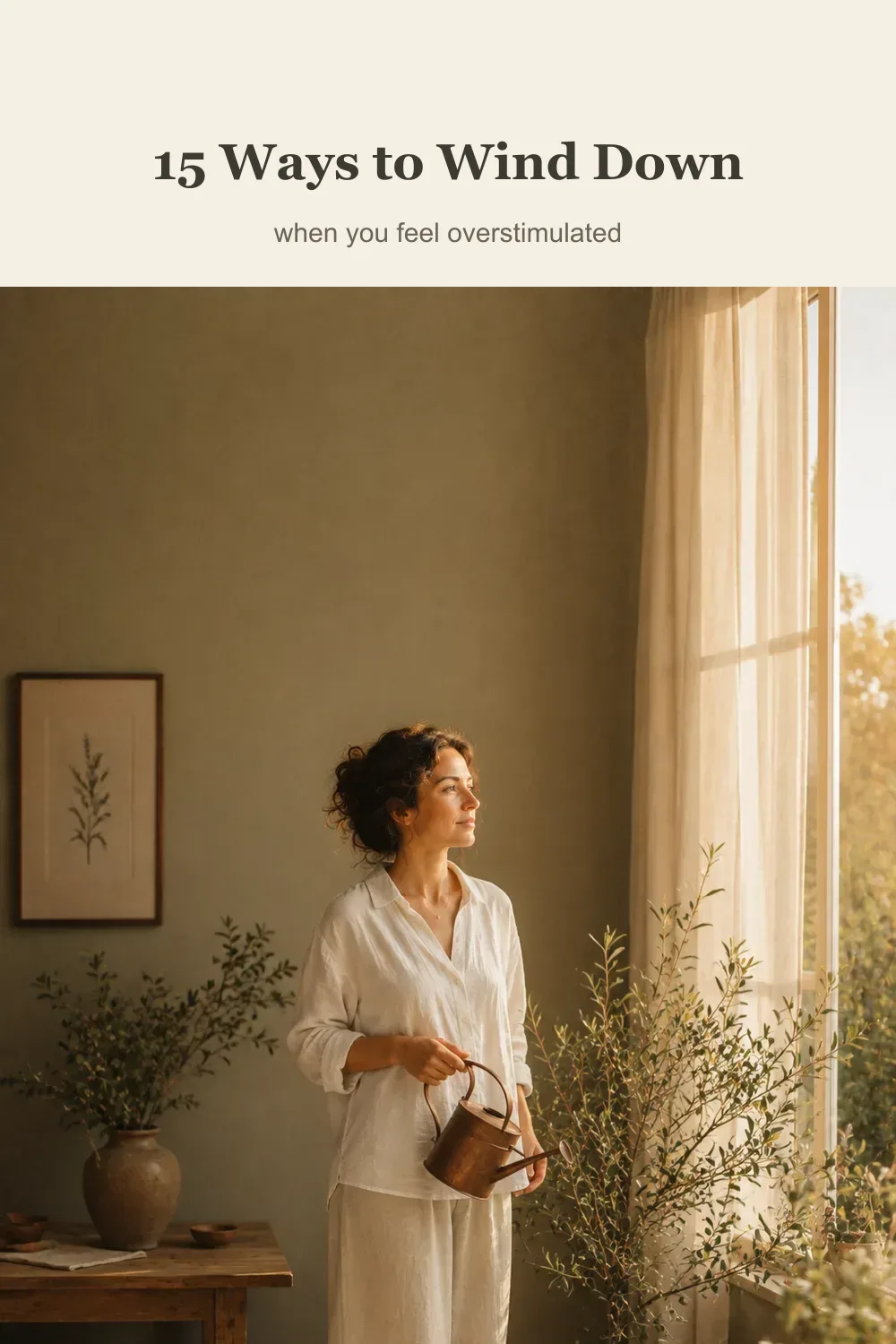 15 gentle ways to wind down when you feel overstimulated