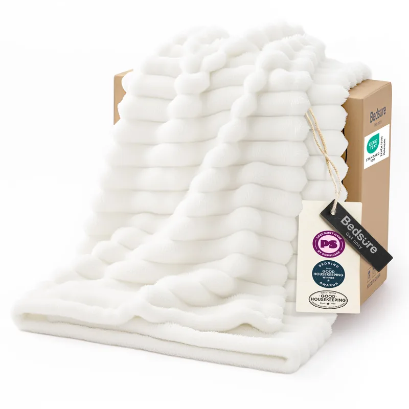 Chunky knit throw blanket — suggested tool